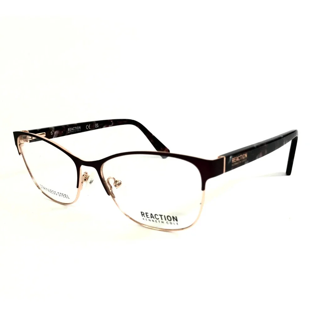 Reaction by Kenneth Cole Eyeglasses Frames KC0959-1 069 Brown Red 52-15-140
